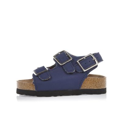 Mini boys blue buckle sandals